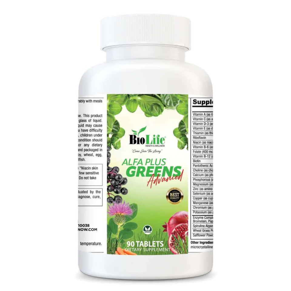 Alfa Plus Greens Advanced: Unlock the Power of Organic Greens in One Tablet!