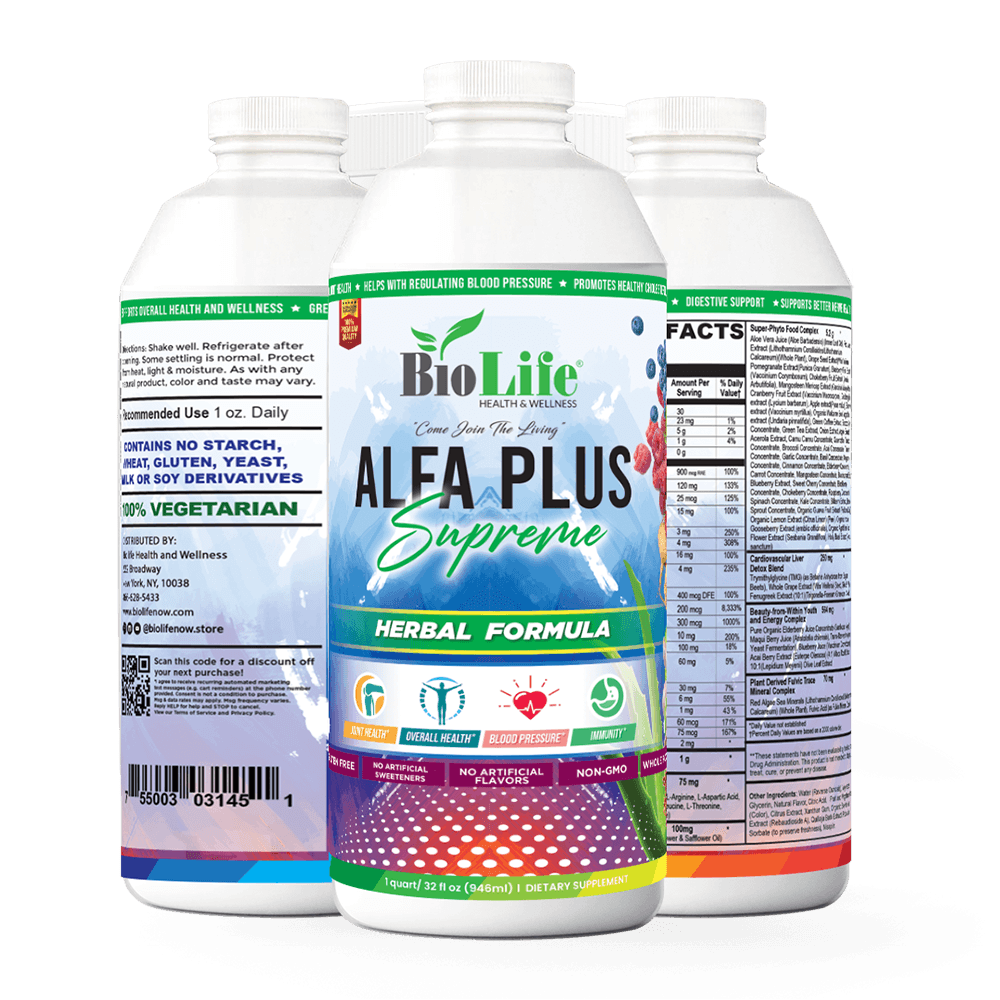 Alfa Plus Supreme, Herbal Liquid Supplement with Mineral Support, 32oz - Biolife