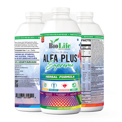 Alfa Plus Supreme, Herbal Liquid Supplement with Mineral Support, 32oz - Biolife