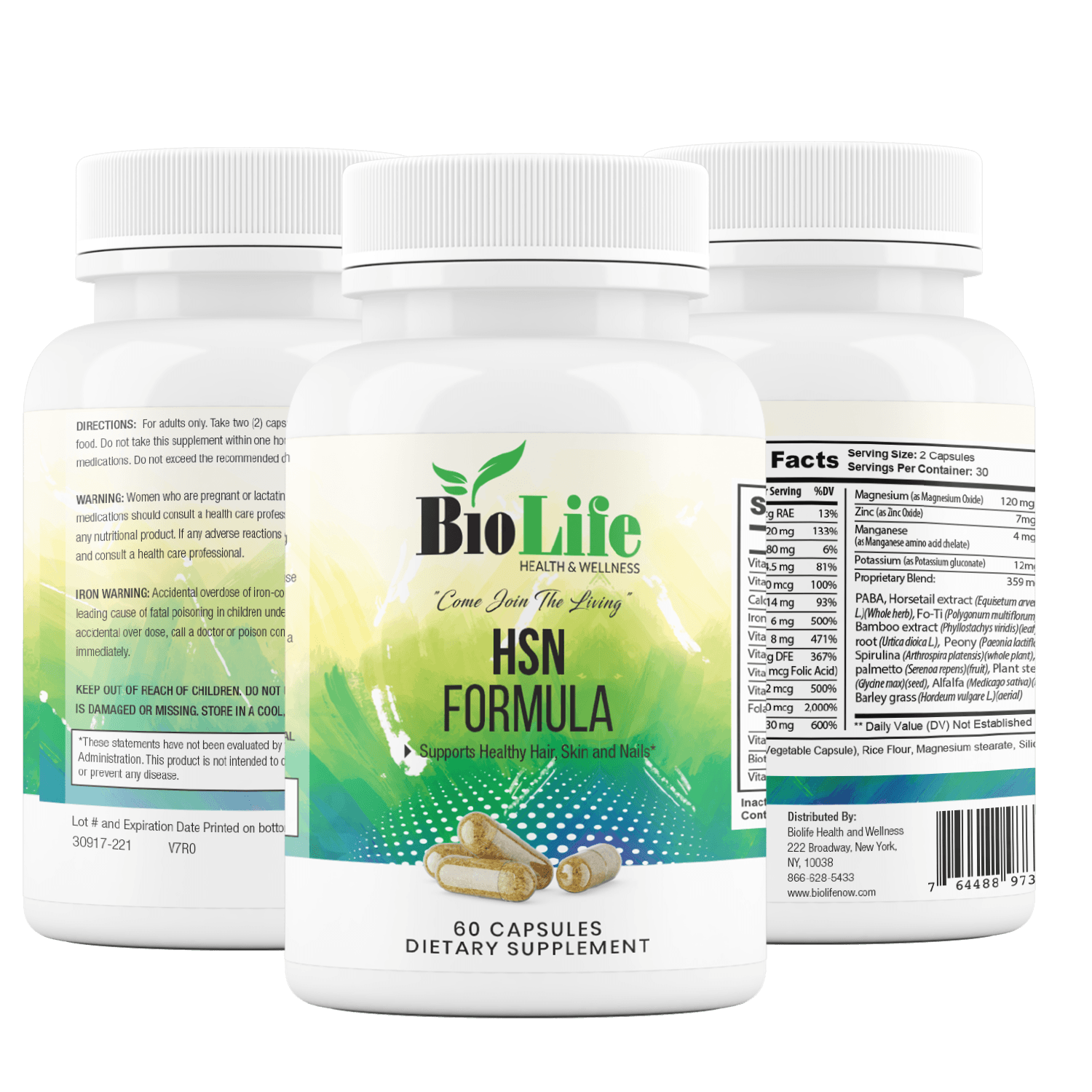 HSN Formula (Hair, Skin & Nails) - Biolife