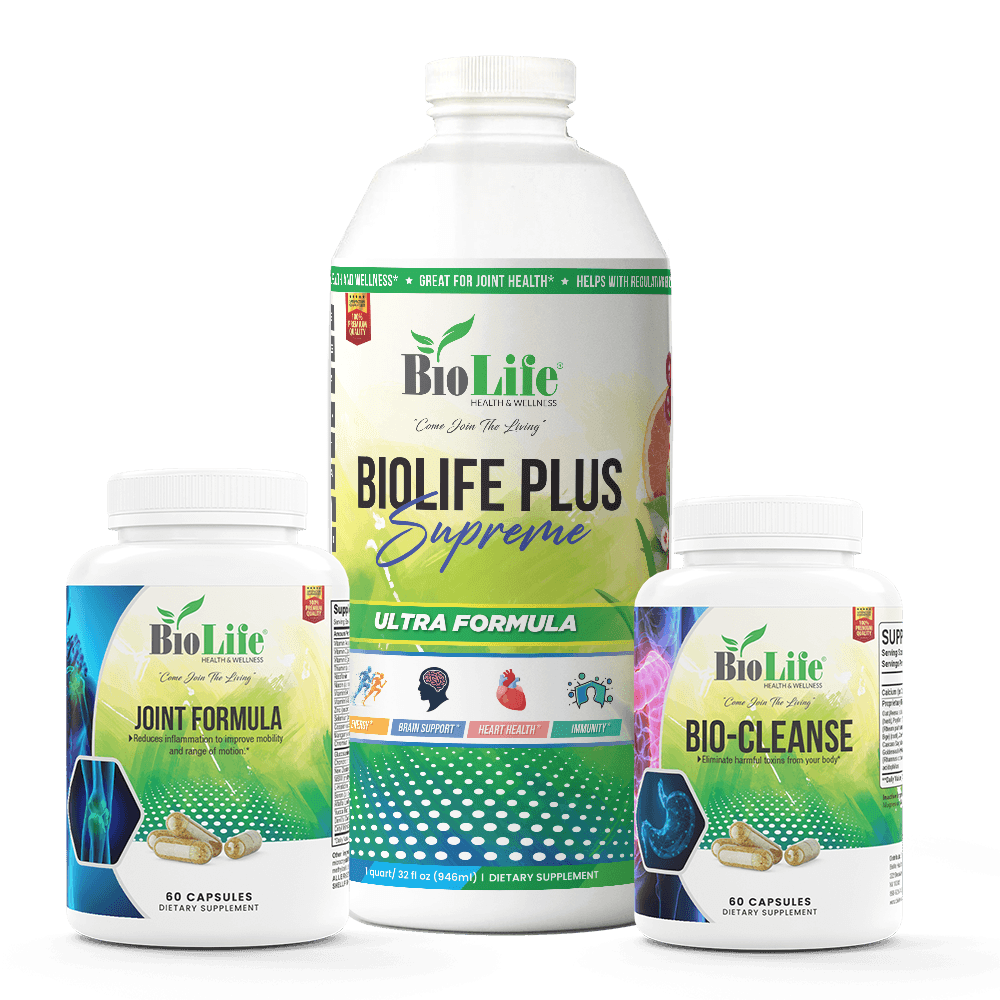 Joint Health Package: Biolife Plus Supreme, Joint Formula & Bio-Cleanse - Biolife