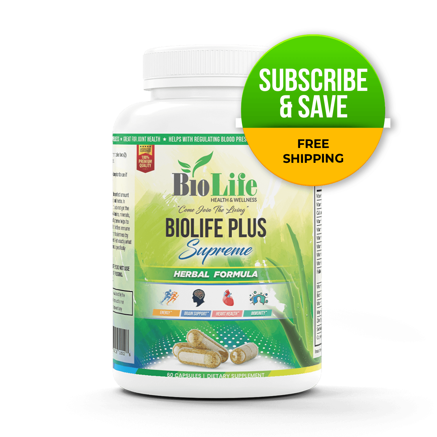 Subscribe and Save! Biolife Plus Supreme Capsules - Biolife