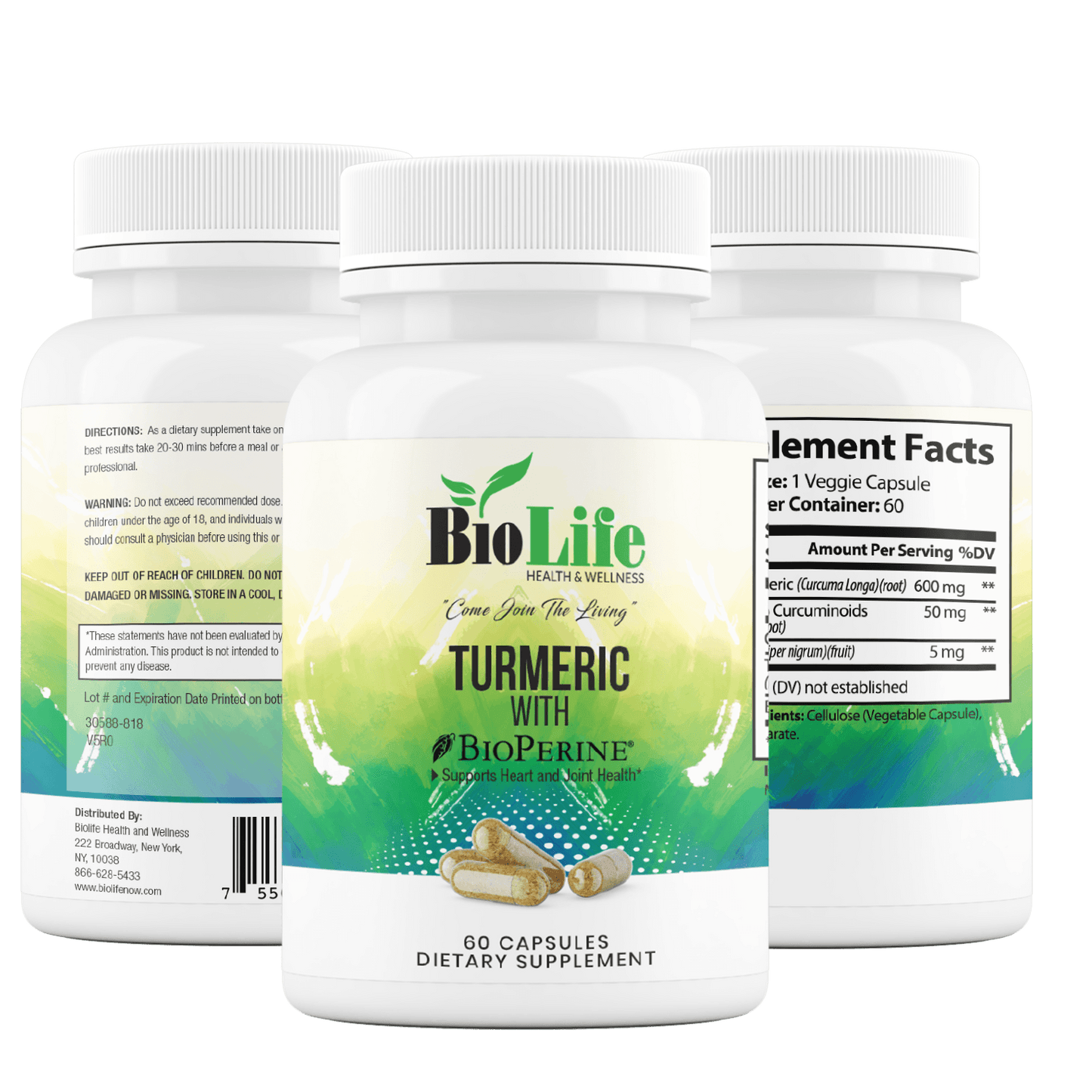 Turmeric with BioPerine - Biolife